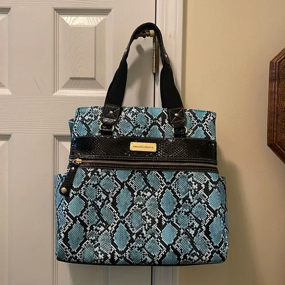 SamanthaKINGZ totebag crocodile × python SamanthaKINGZ totebag